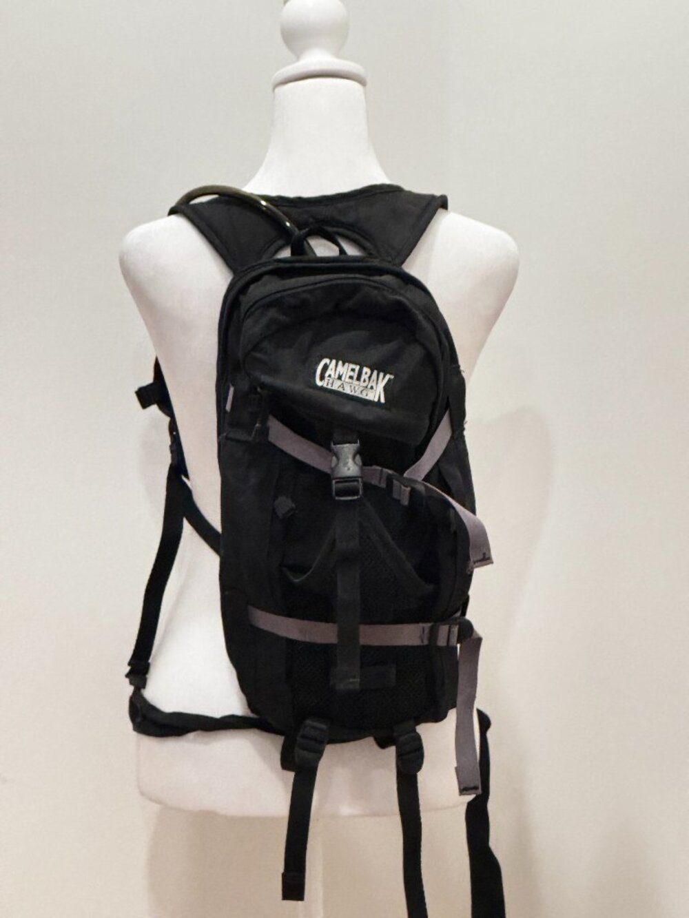 Vintage CamelBak HAWG Made in USA Black Hydration Backpack EUC